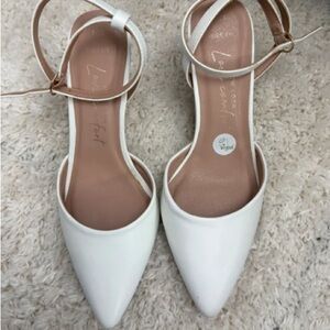 Elegant White Leather Heels